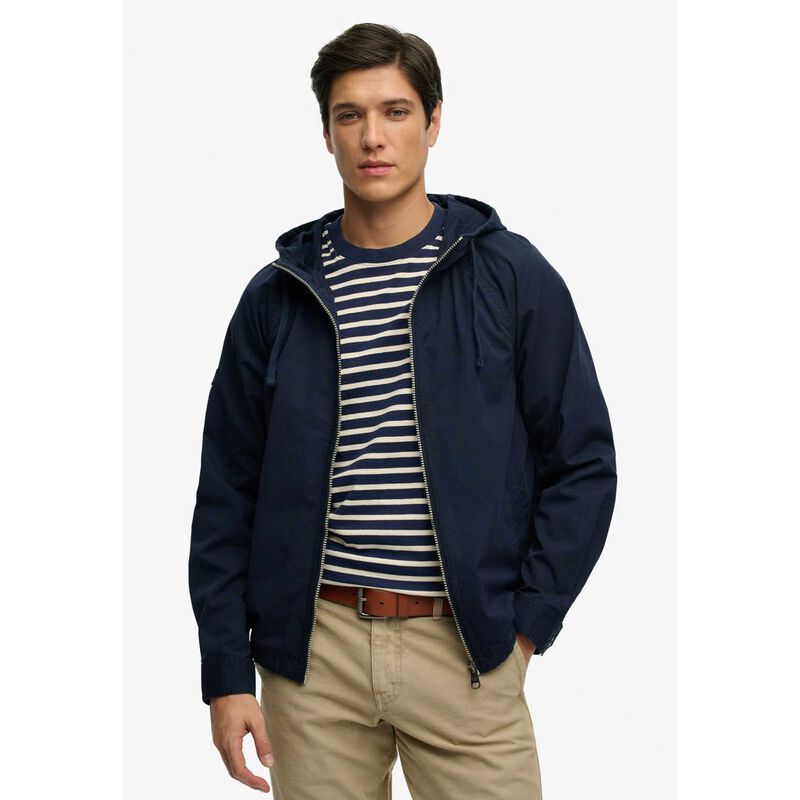 Superdry Hooded Washed Twill Jacket image number 2